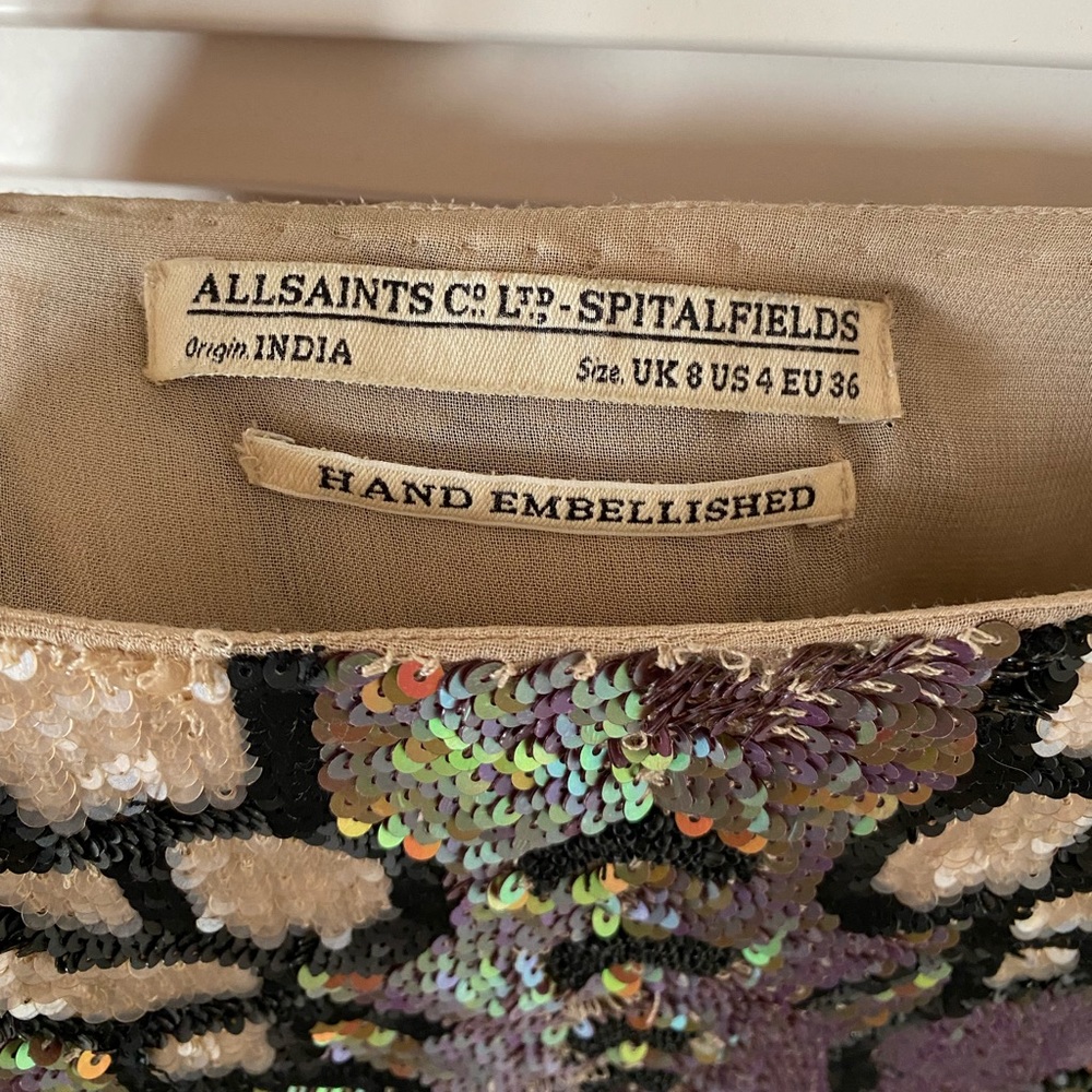 All Saints Dreamcatcher Sequin Dress - Picture 3 of 8